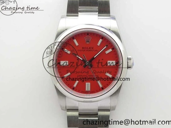 0510 Seasonal Oyster Perpetual 36mm 126000 BP Best Edition Red Dial on SS Bracelet 2652